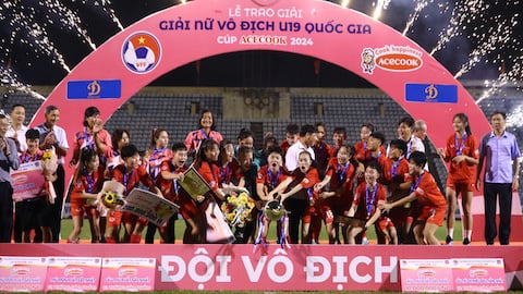 Kết thúc giải bóng đá nữ U19 – Acecook 2024: PP Hà Nam lần thứ 2 đăng quang